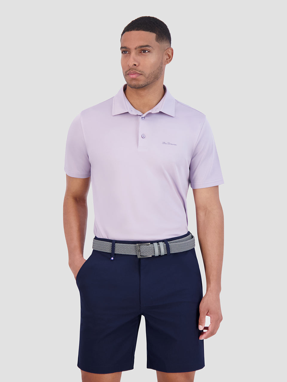 Polos Ben Sherman Solid Air Pique Sports Fit Violette | OBP-07033709